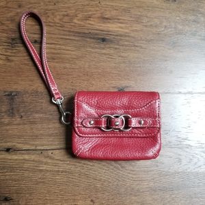 Red Leather Wristlet/Wallet from Wilson's Leather